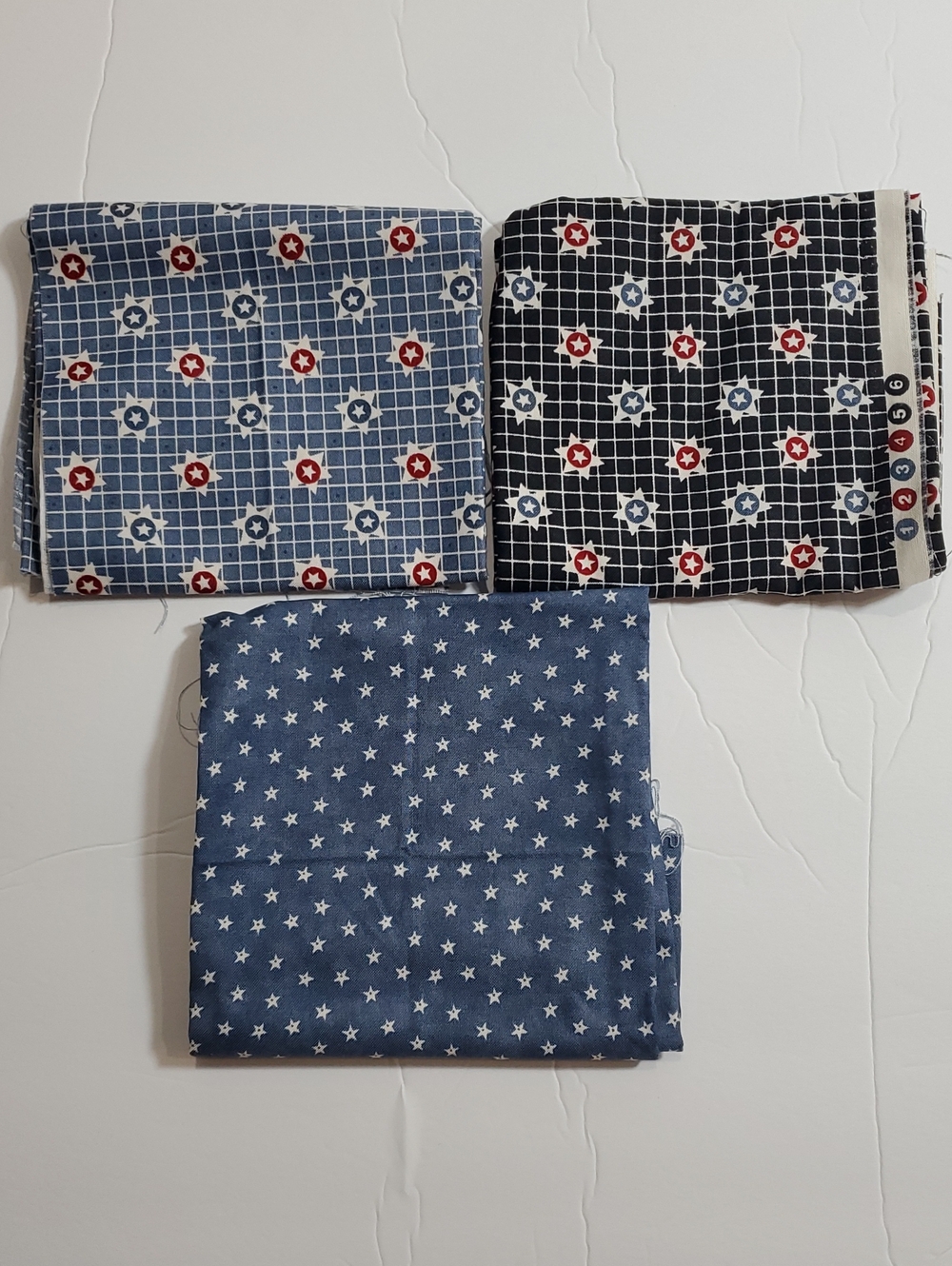 Moda Fabric Fat Quarters Libertyville By Terry Clothier Thompson Blue Americana